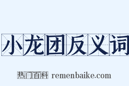 小龙团反义词是什么意思的图片